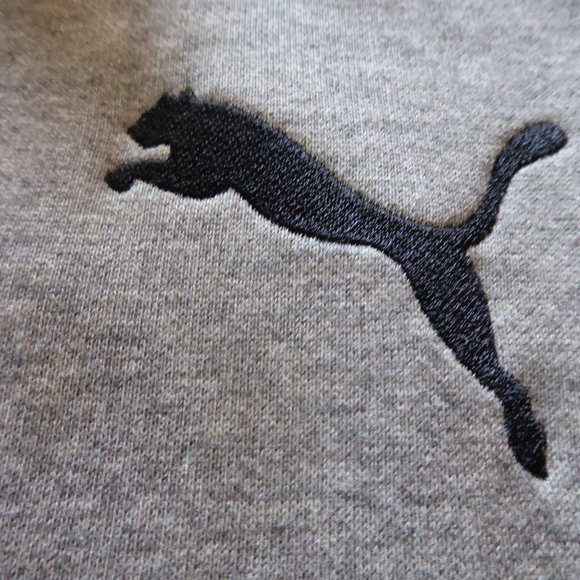 PUMA BRAND MENS GRAY WITH BLACK LONG SLEEVE TRACK JACKET WITH FULL ZIPPER L NEW - Picture 5 of 13